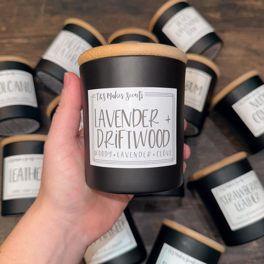 Lavender Driftwood | Wooden Wick Candle