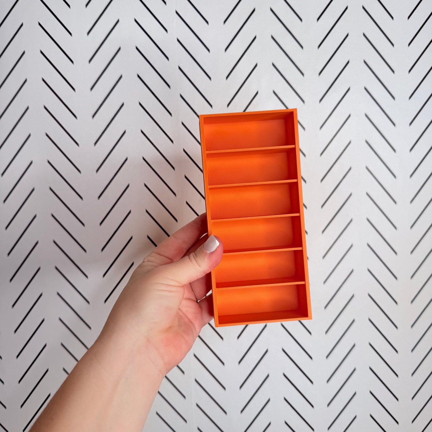 Wax Melt Holder (6 Slot)- ORANGE