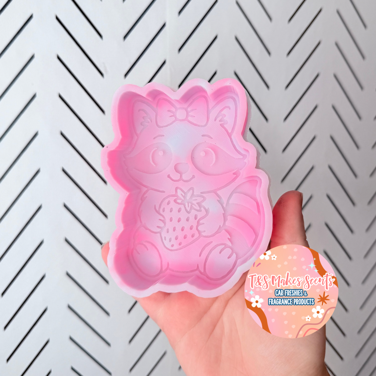 CUSTOM- Raccoon w/Strawberry