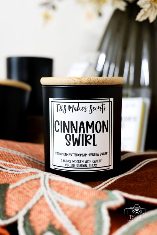 Cinnamon Swirl | Wooden Wick Candle