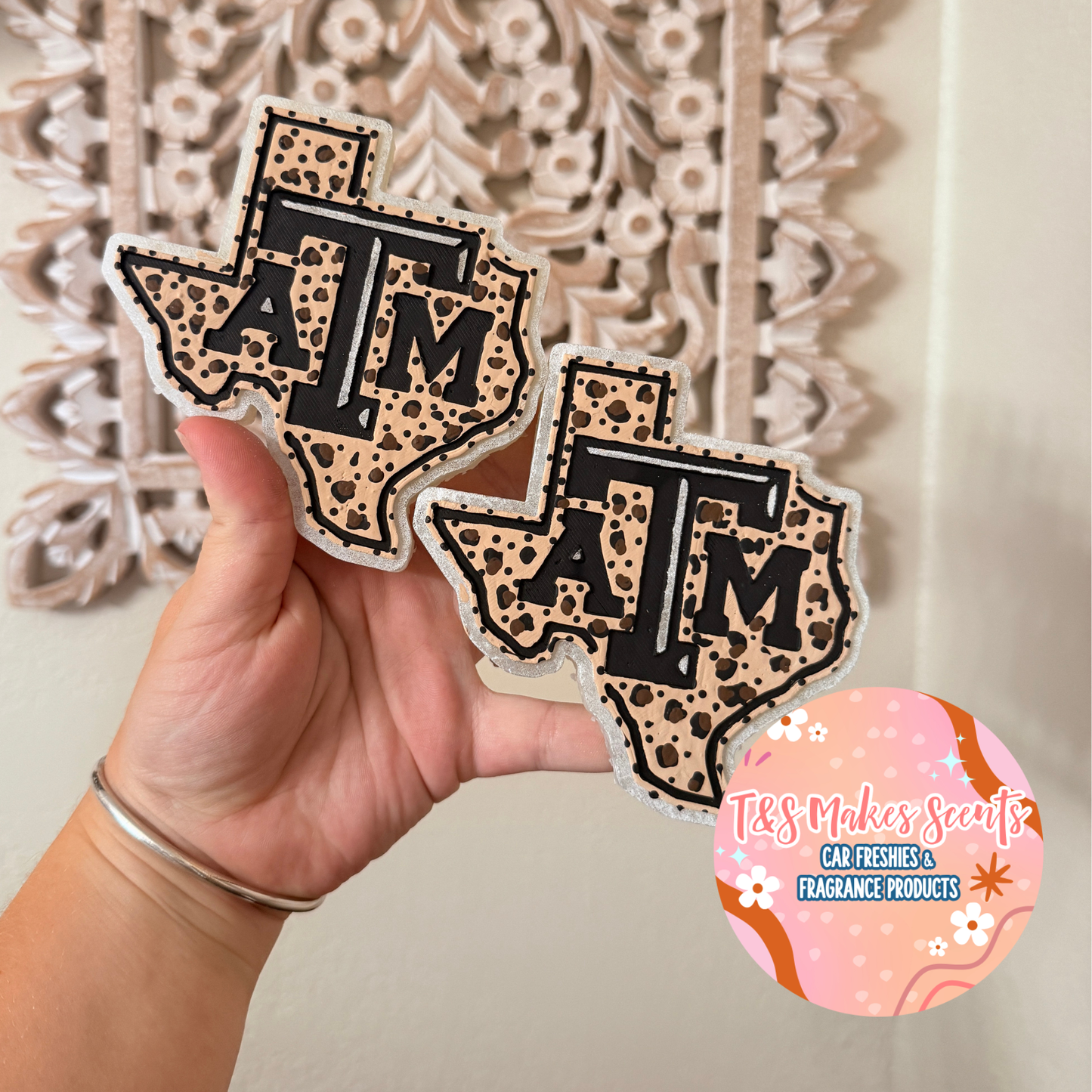 CUSTOM- A&M Texas - Black Leopard