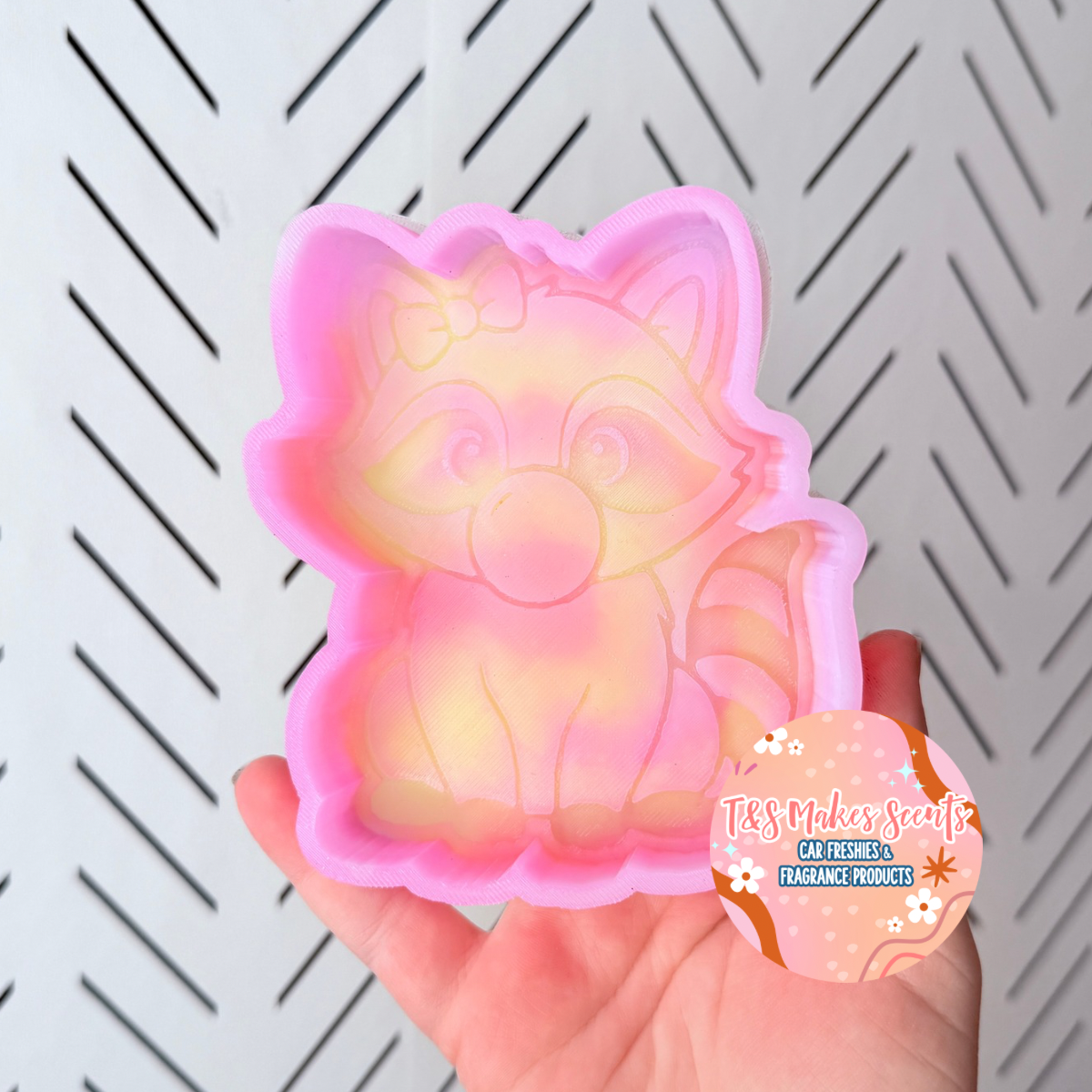 CUSTOM- Raccoon w/ bubble gum