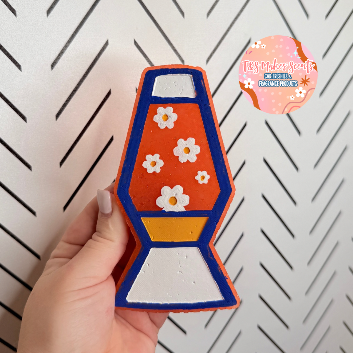 CUSTOM- Lava Lamp w/ floral