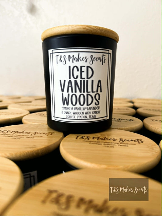 Iced Vanilla Woods | Wooden Wick Candle