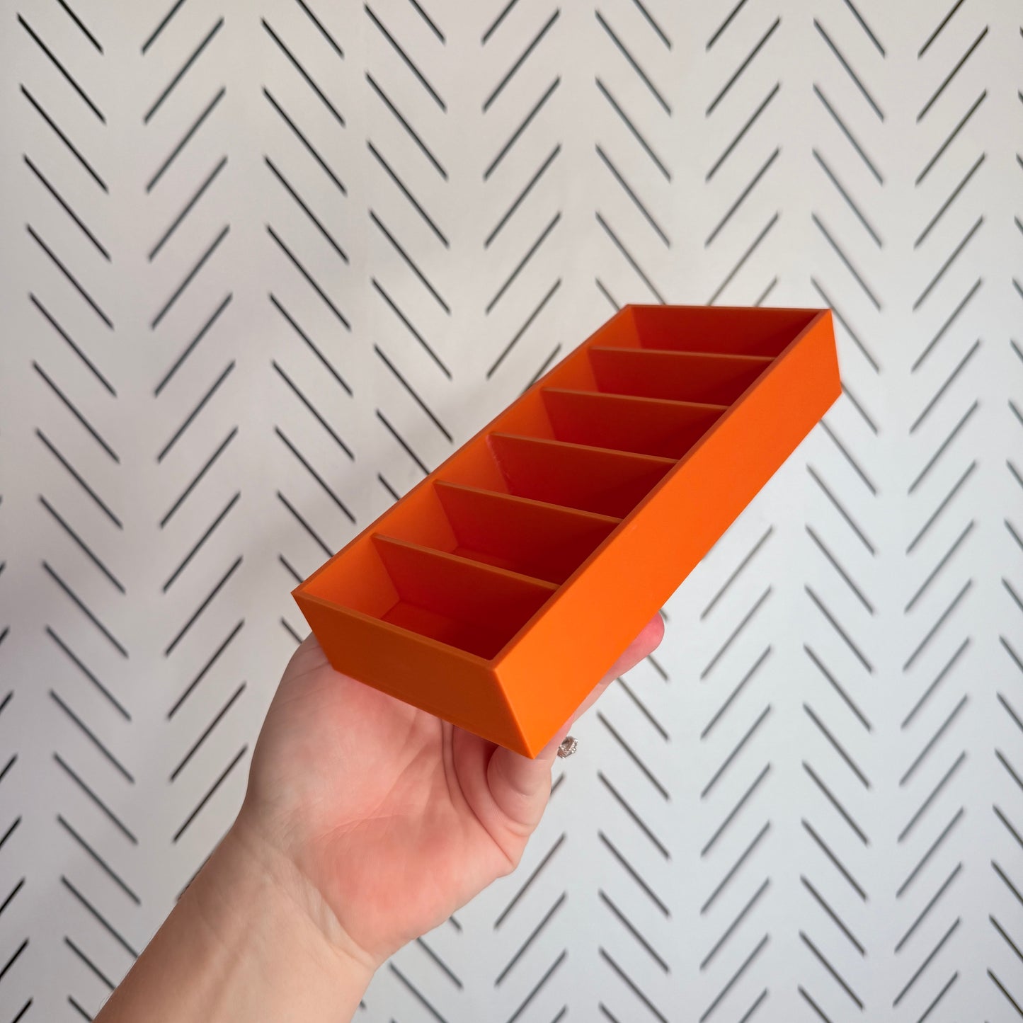 Wax Melt Holder (6 Slot)- ORANGE