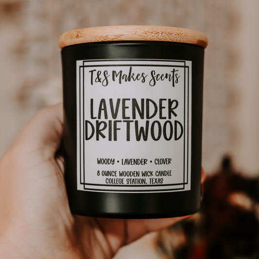 Lavender Driftwood | Wooden Wick Candle