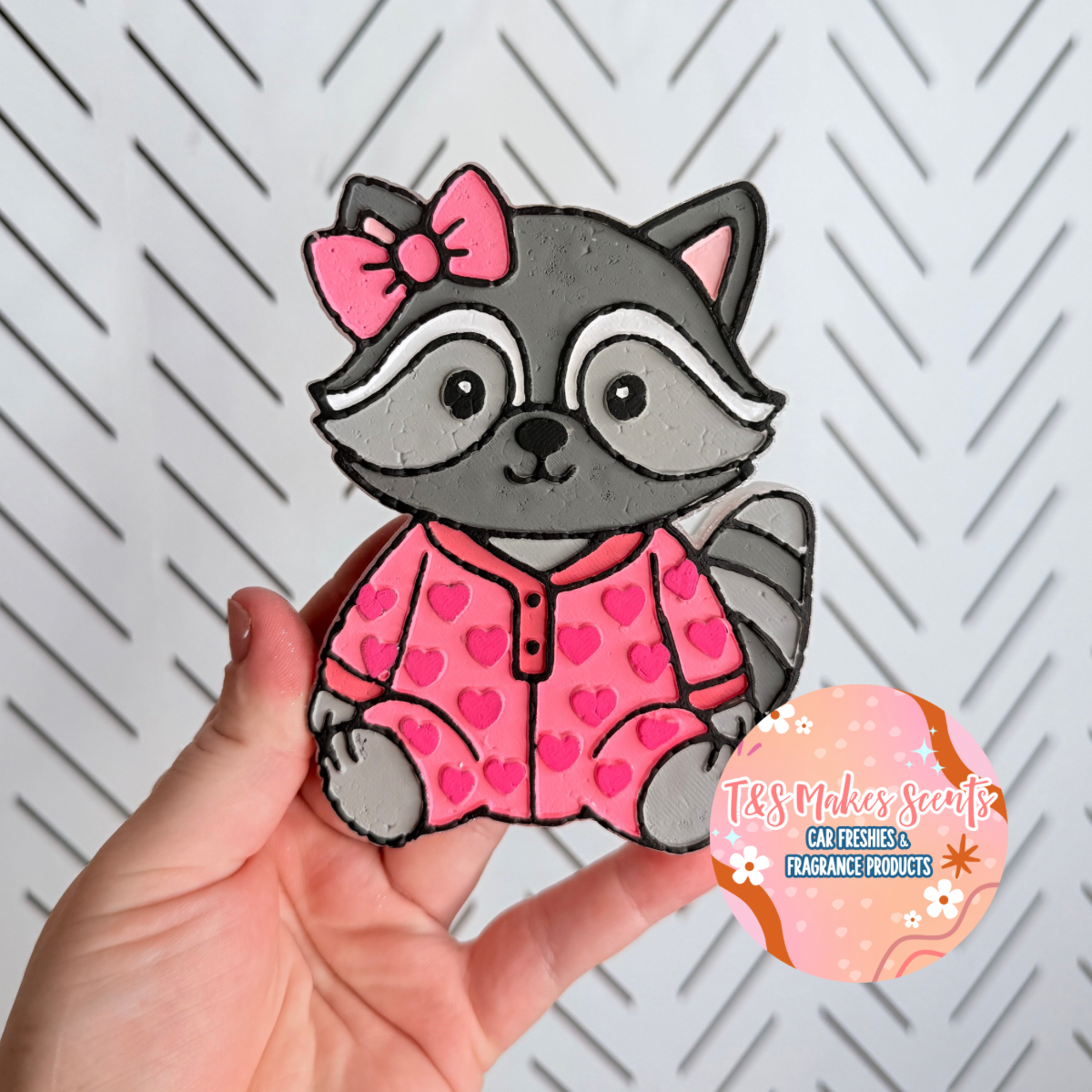 CUSTOM- Racoon in Pajamas