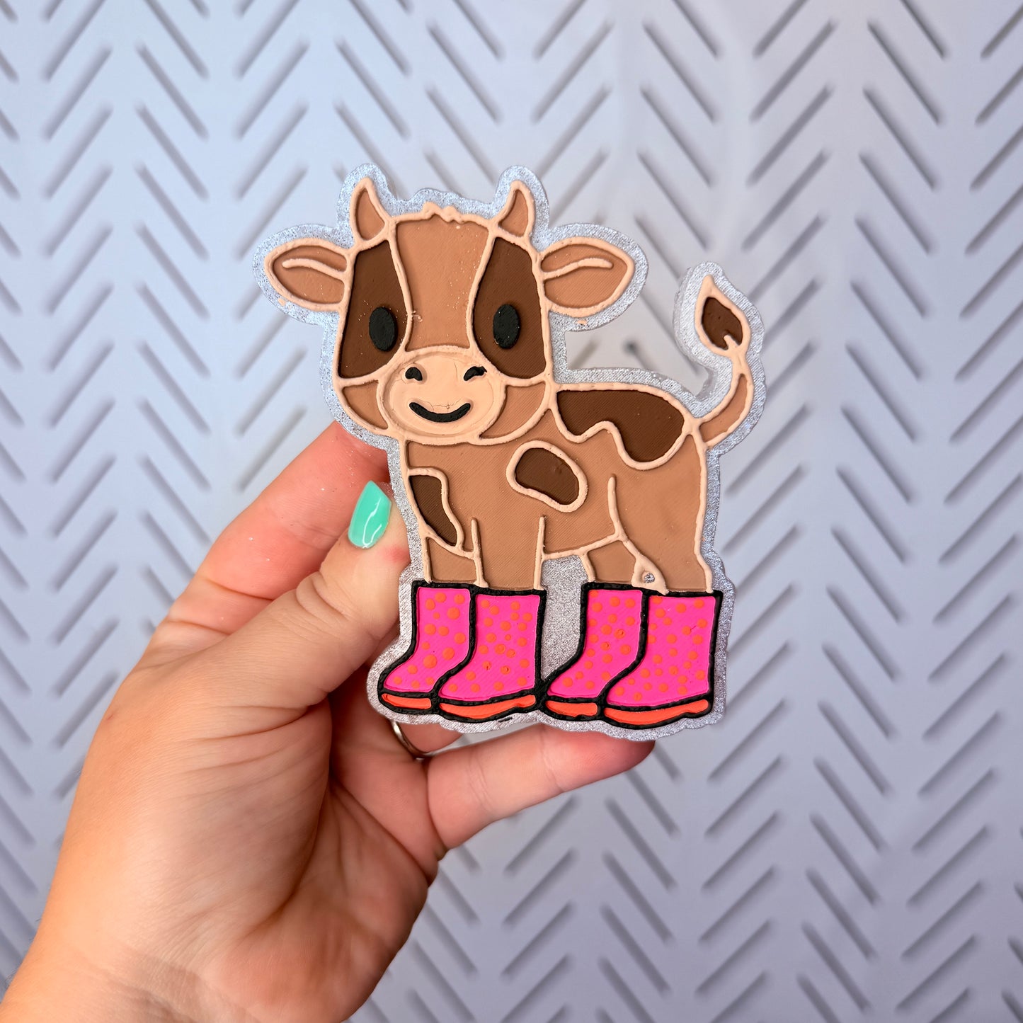 CUSTOM- Cow in Rainboots
