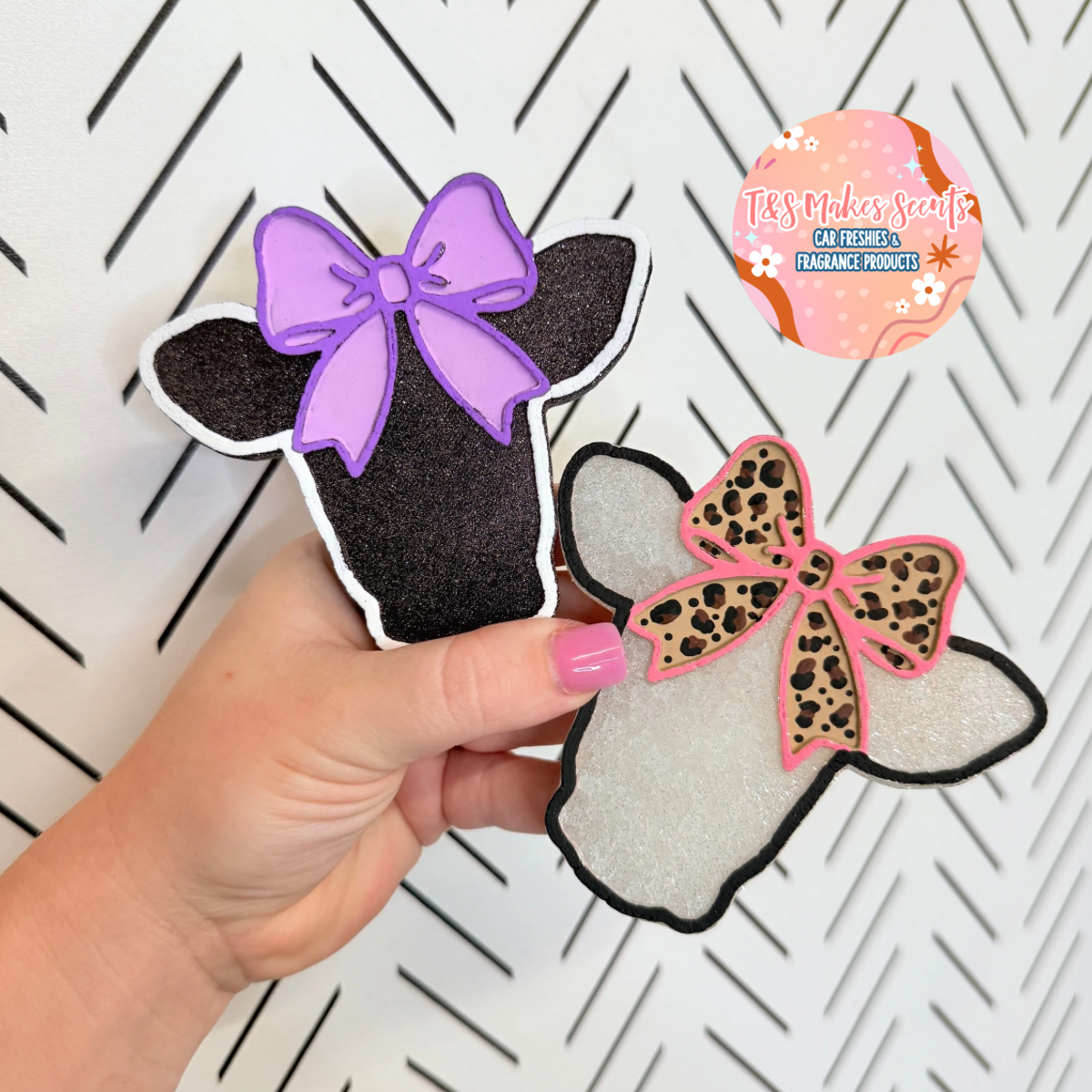 CUSTOM- Cow head with bow