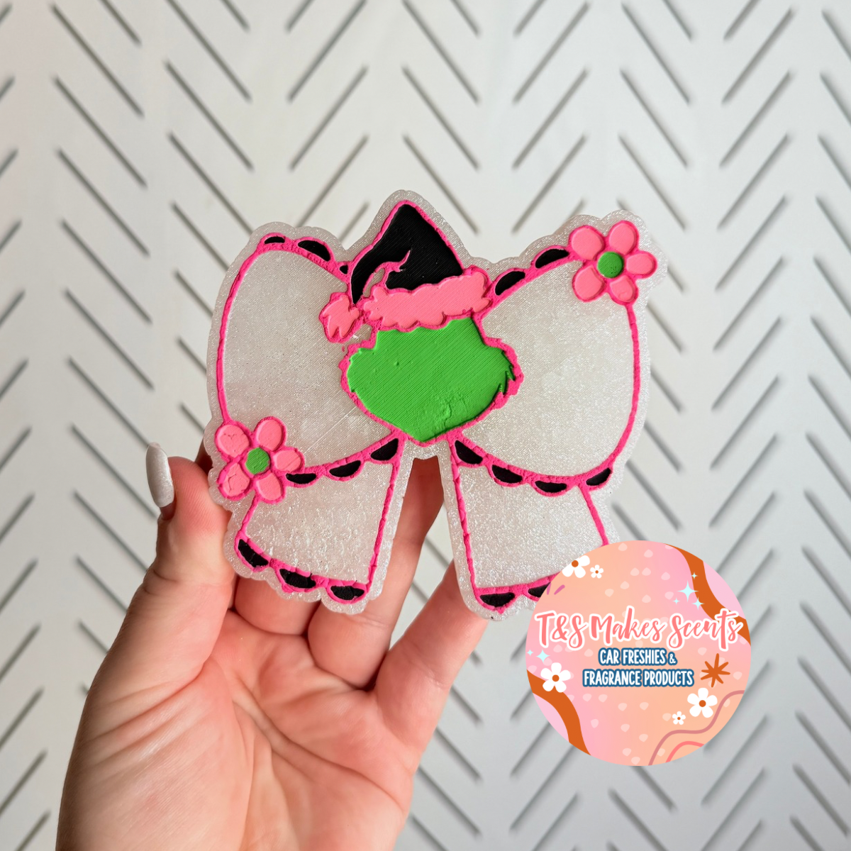 CUSTOM- Green Grouch Bow