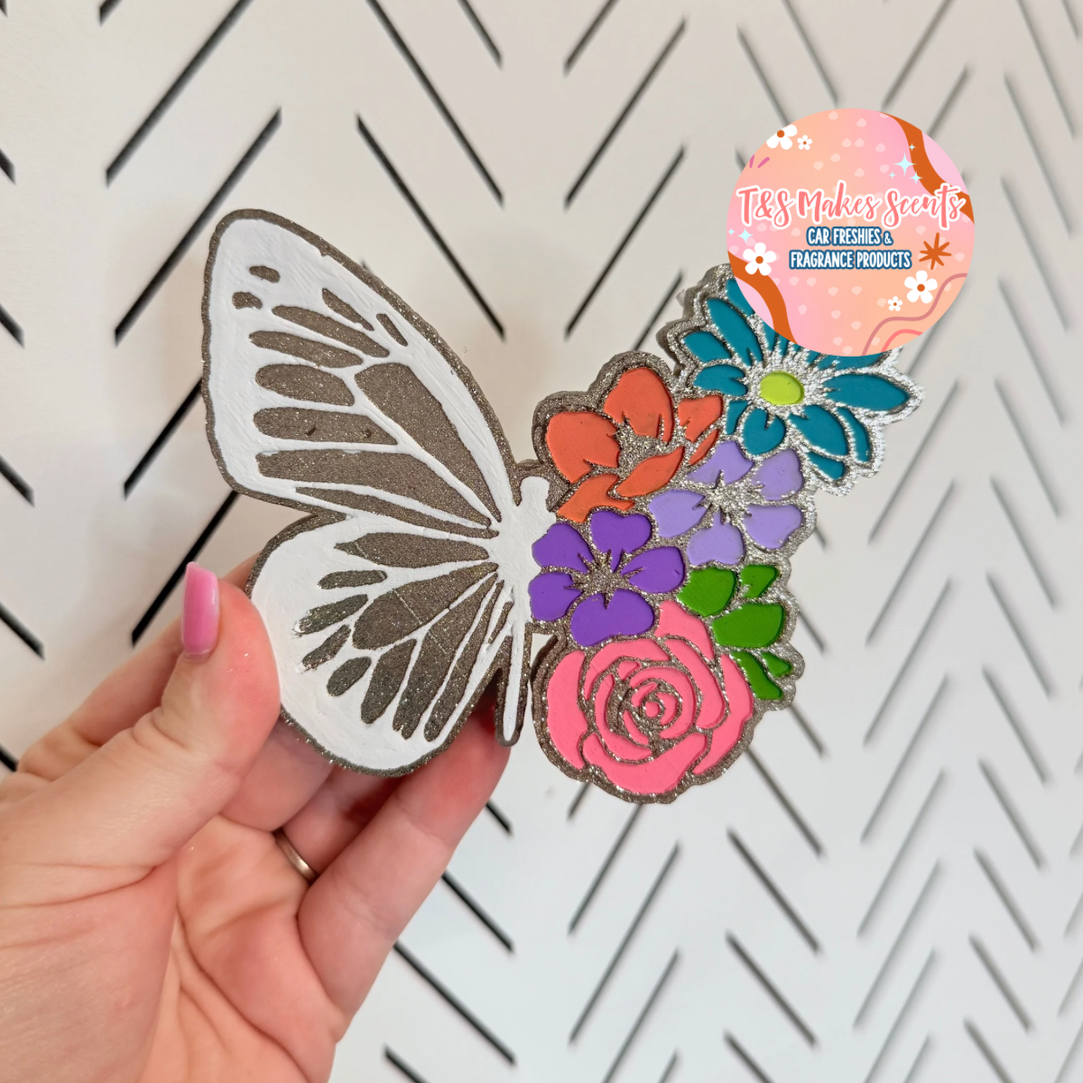 CUSTOM- Floral Butterfly