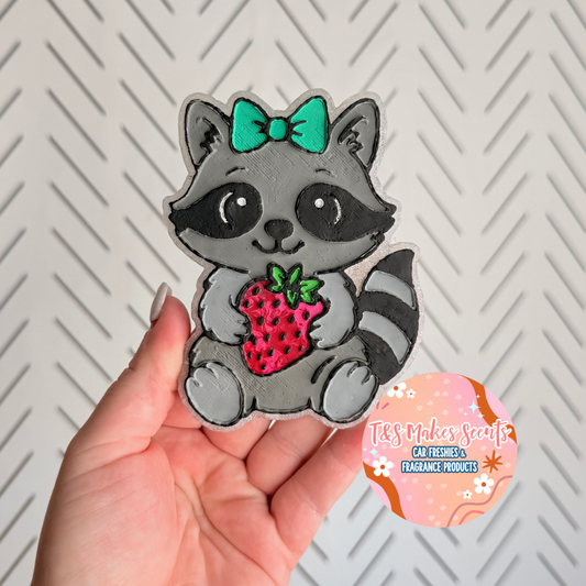 CUSTOM- Raccoon w/Strawberry