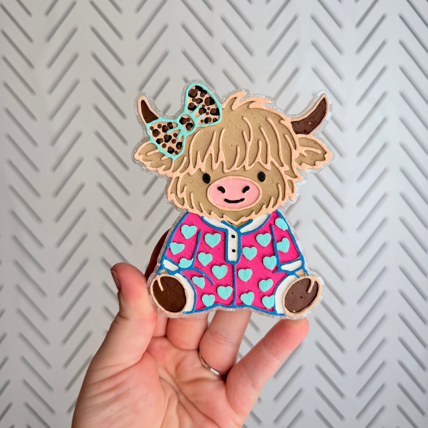 CUSTOM- Highland Cow in Pajamas