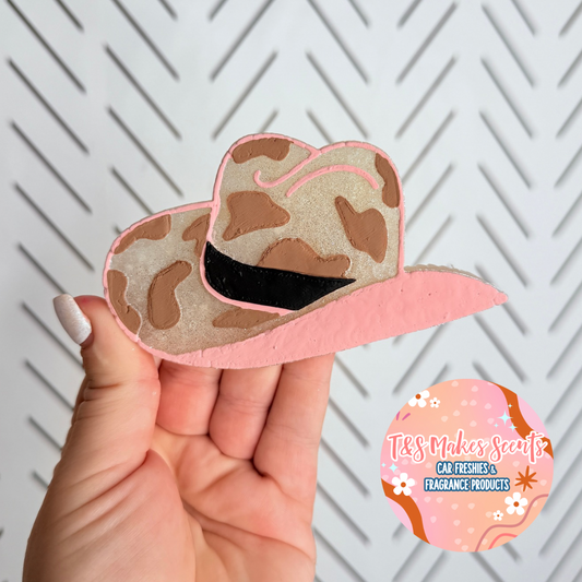 CUSTOM- Cowboy hat w/cow print