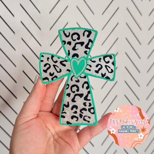 CUSTOM- Cross w/ leopard
