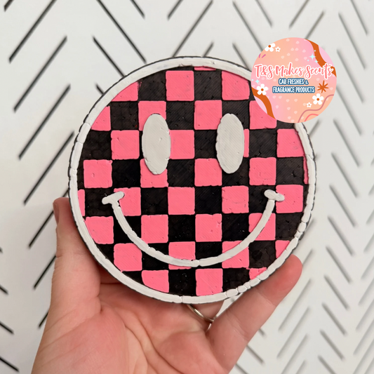 CUSTOM- Checkered Smiley