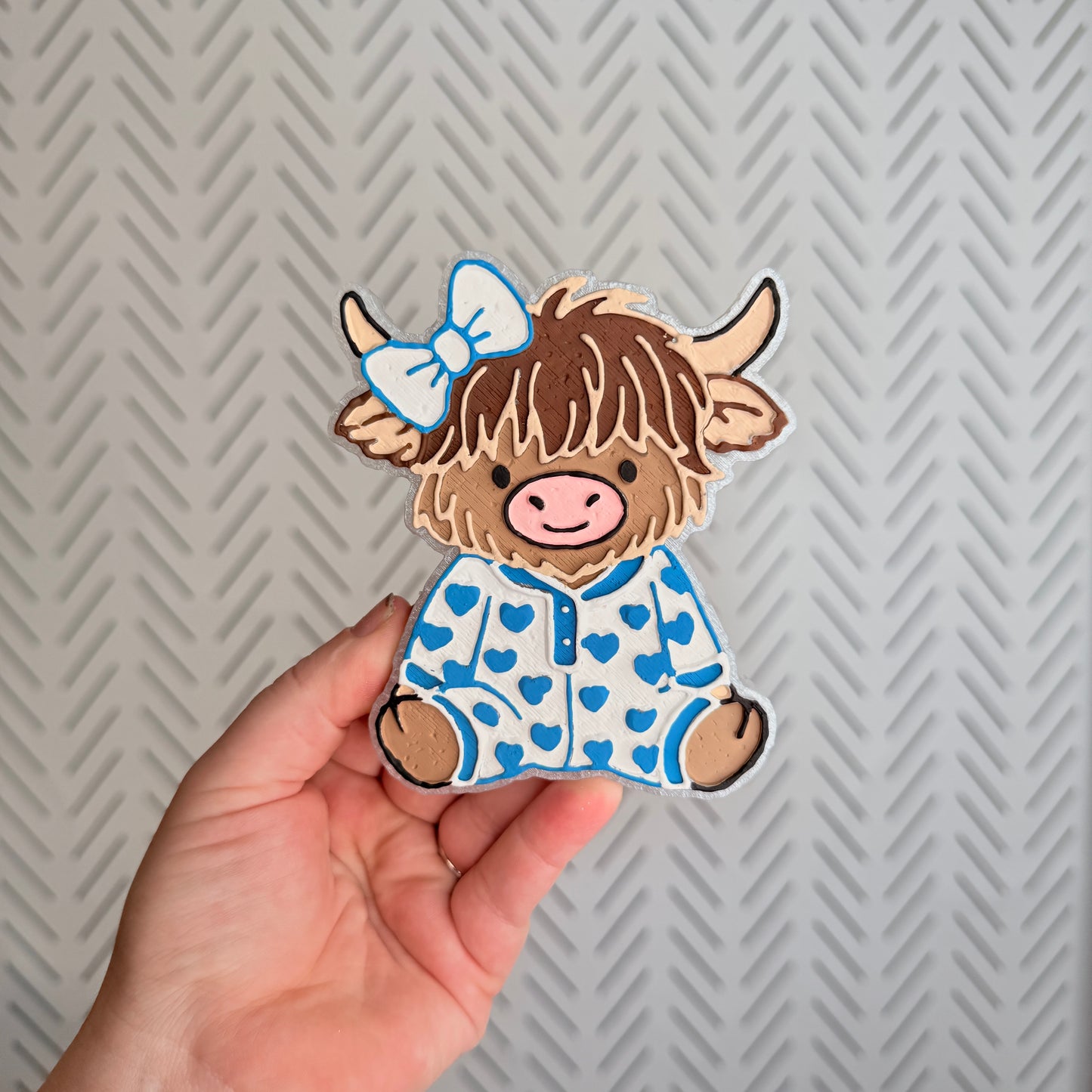 CUSTOM- Highland Cow in Pajamas