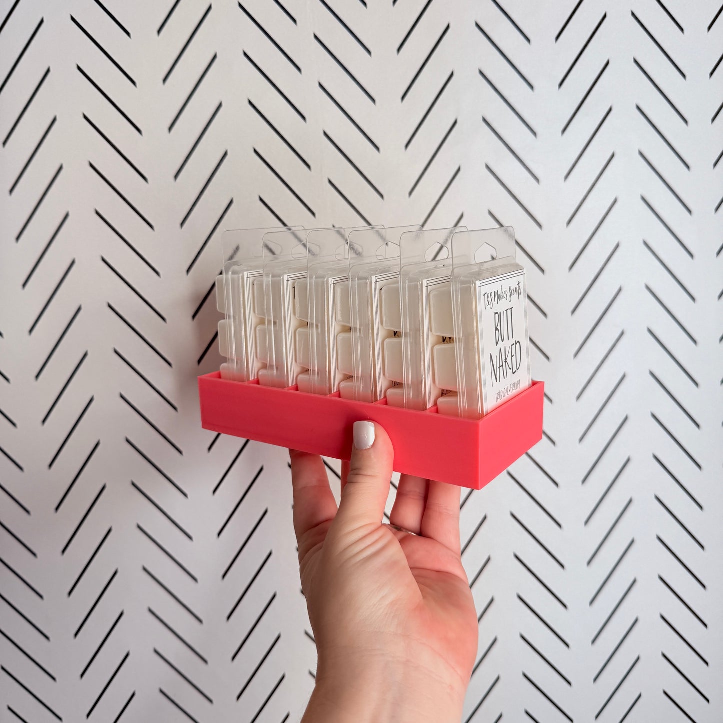 Wax Melt Holder (6 Slot)- PINK