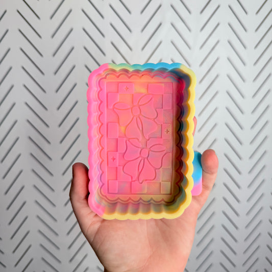 CUSTOM- Checkered Bow Stamp