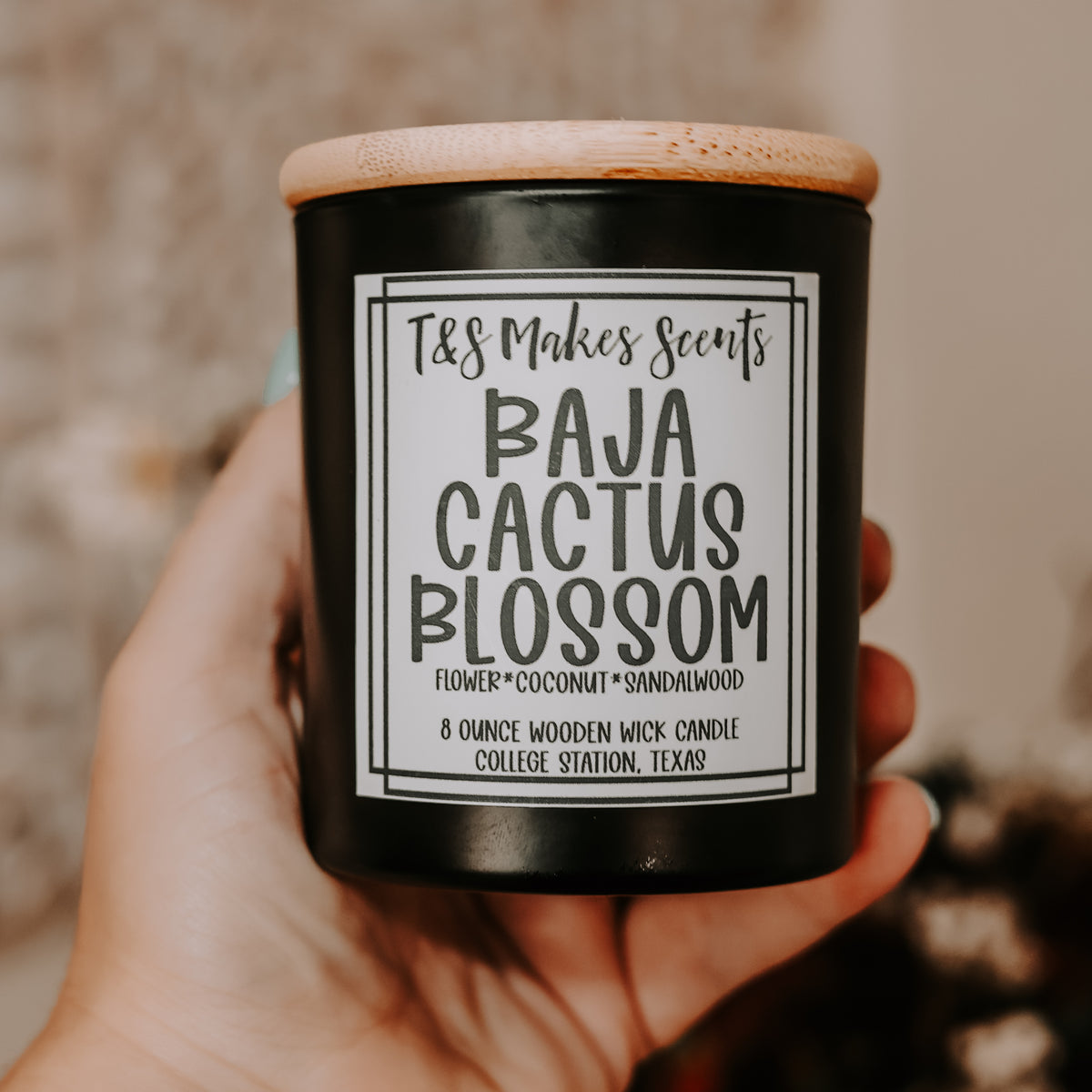 Baja Cactus Blossom | Wooden Wick Candle