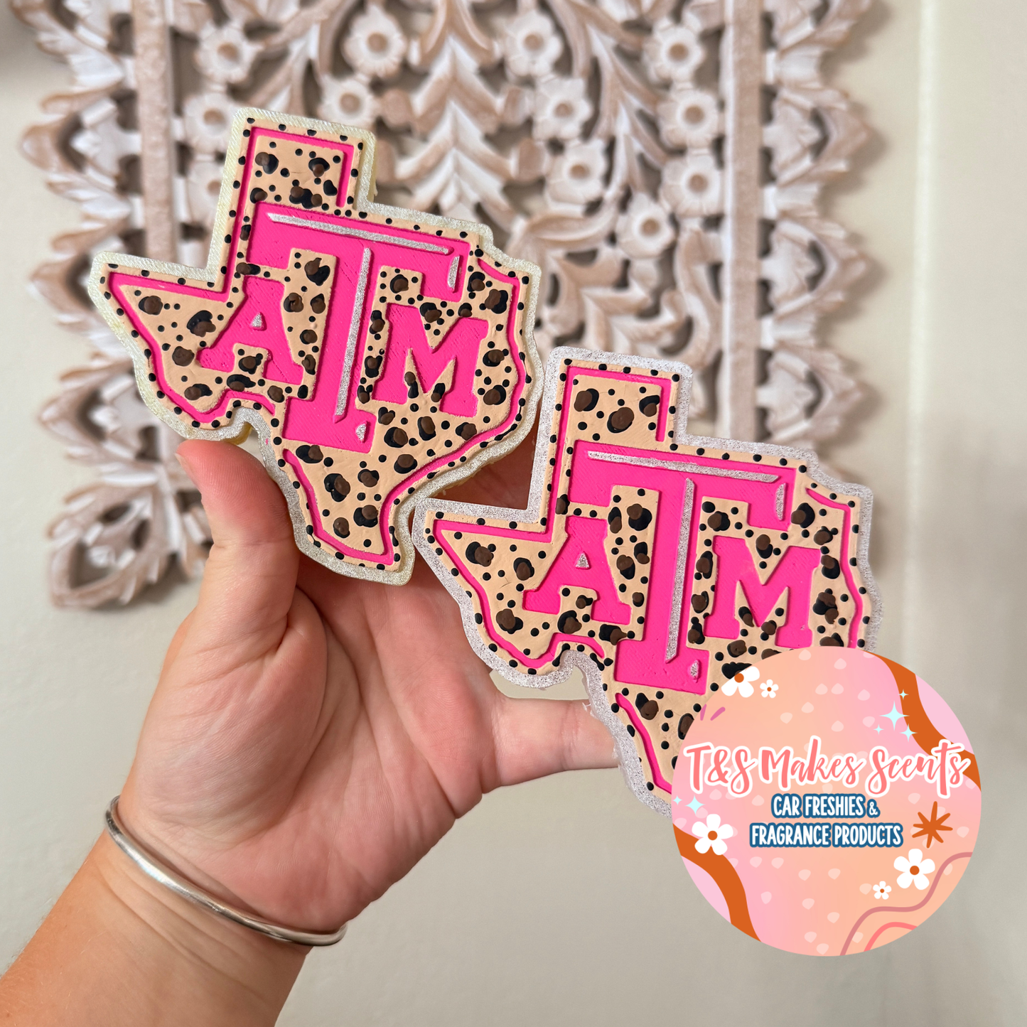 CUSTOM- A&M Texas - Pink Leopard