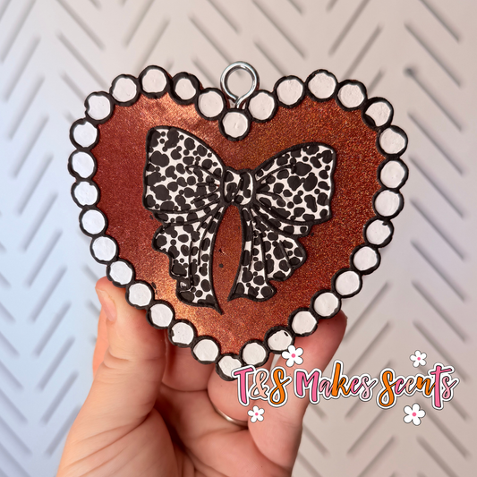 CUSTOM- Preppy Heart & Bow