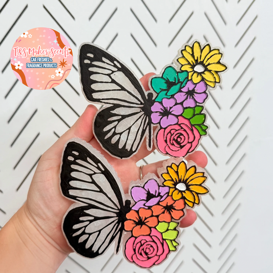 CUSTOM- Floral Butterfly
