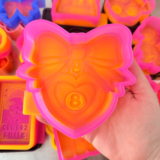 CUSTOM- 8 Ball Locket w/ Bow