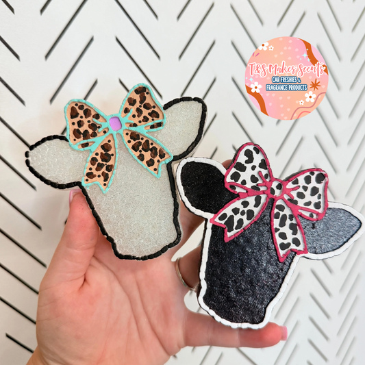 CUSTOM- Cow head with bow