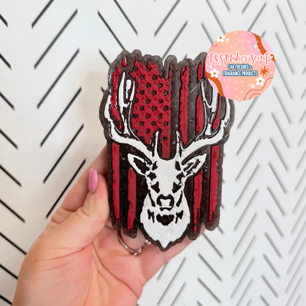 CUSTOM- Buck & Flag