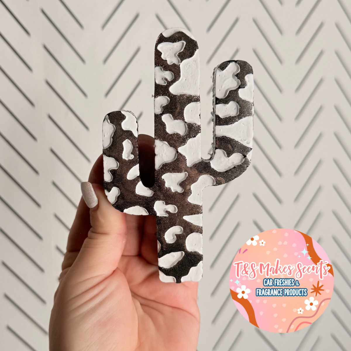 CUSTOM- Cactus w/ cow print