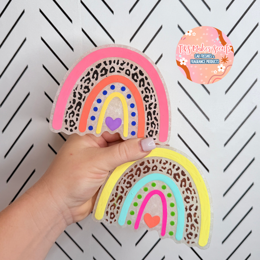 CUSTOM- Rainbow w/ leopard