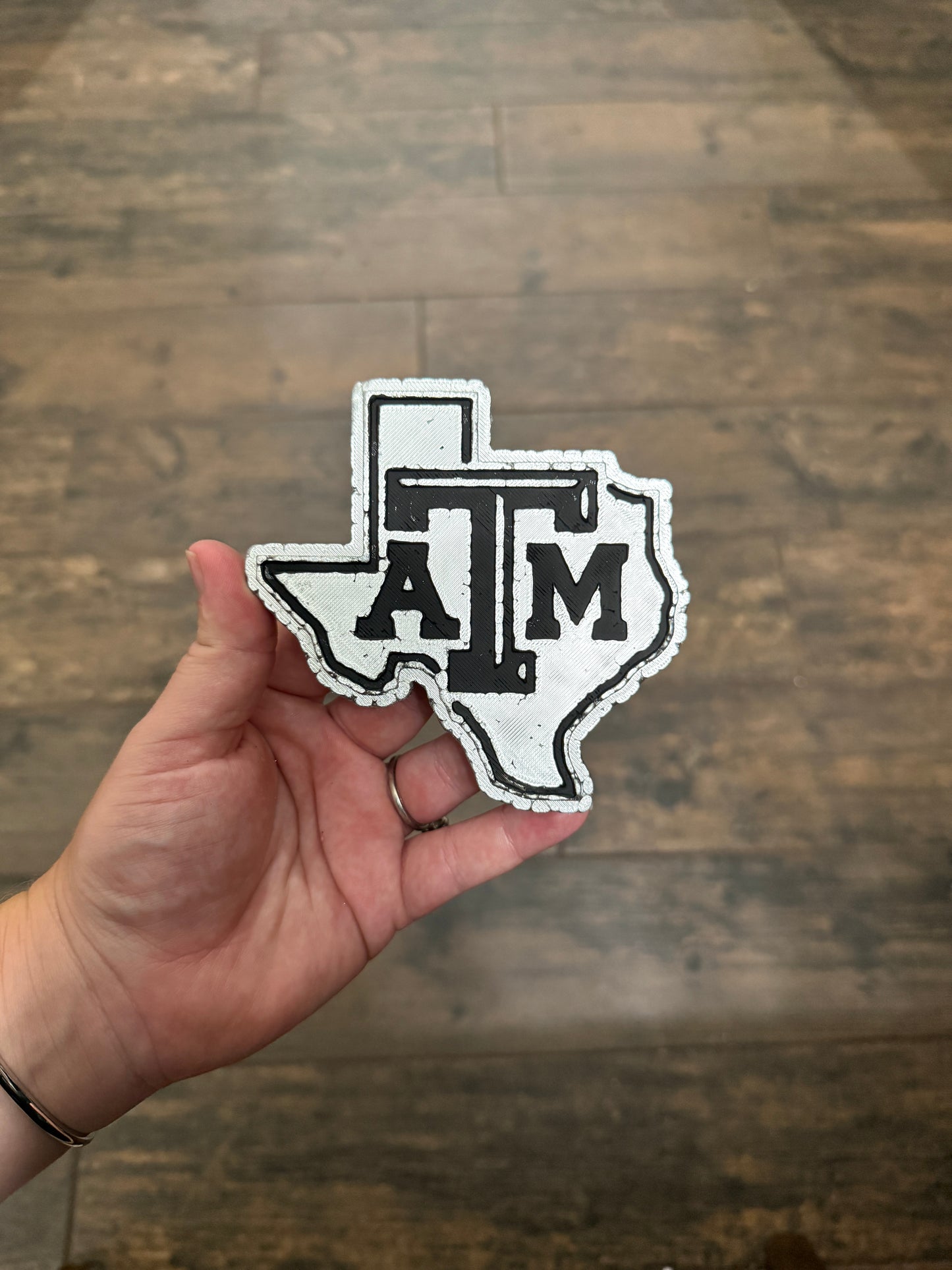 CUSTOM- A&M Texas - Silver & Black