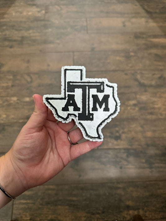 CUSTOM- A&M Texas - Silver & Black