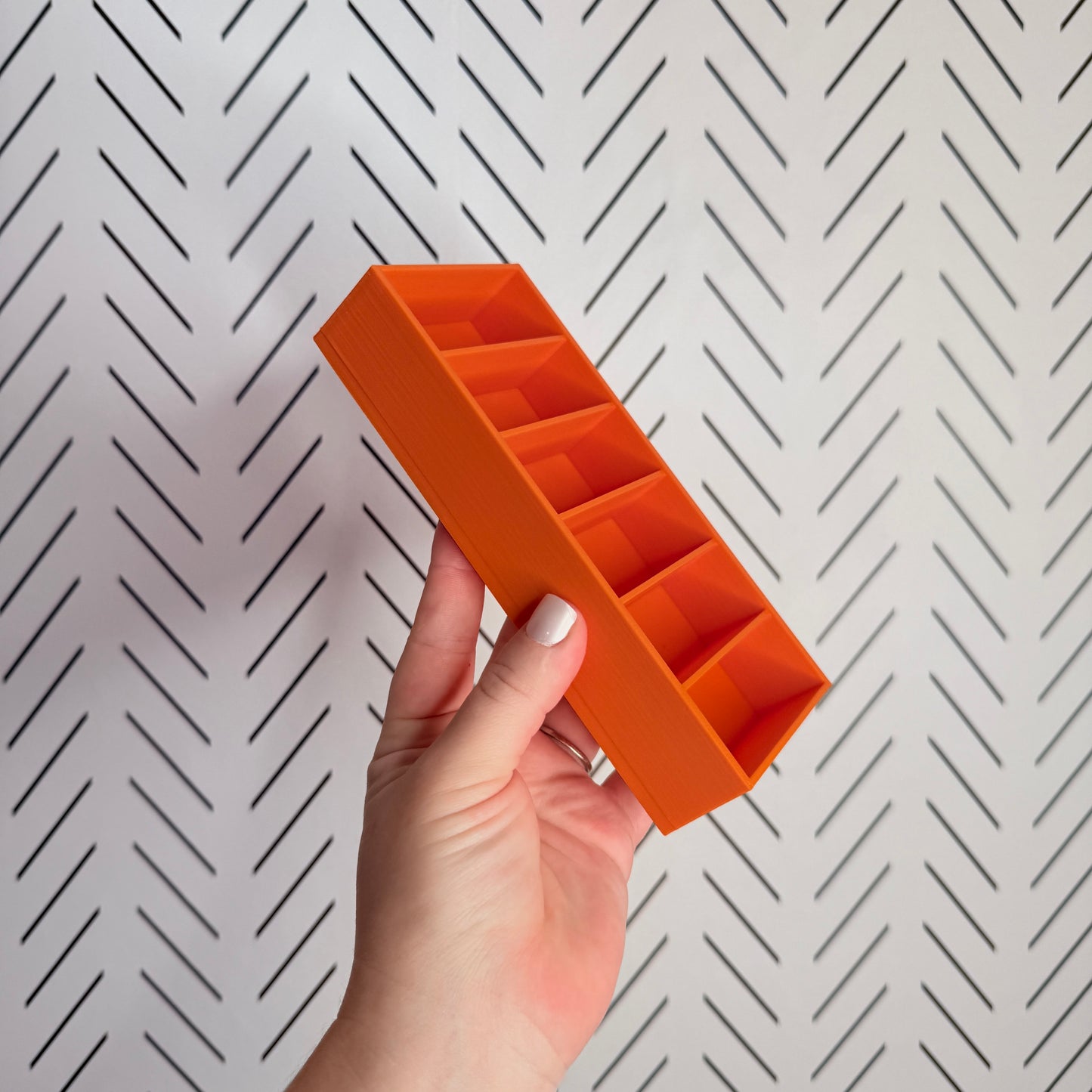 Wax Melt Holder (6 Slot)- ORANGE