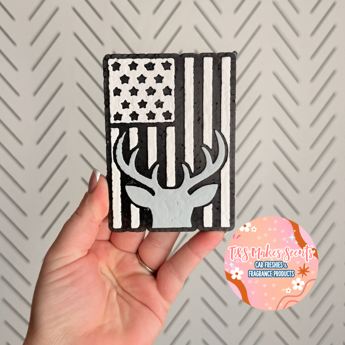 CUSTOM- Flag w/ Deer