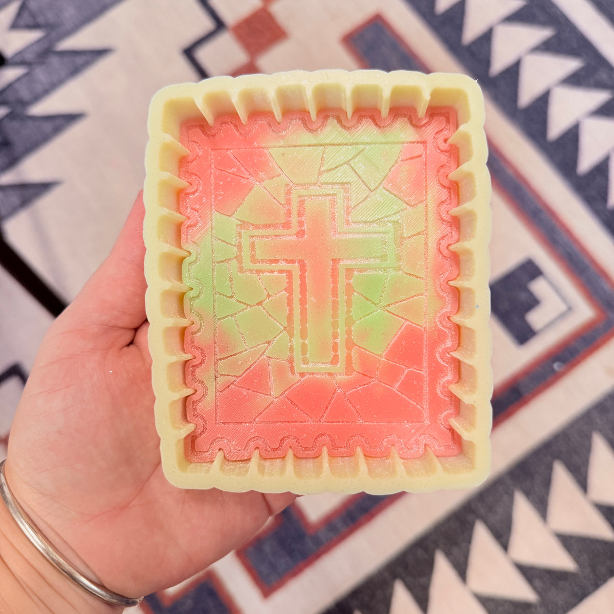 CUSTOM- Stamp | Cross Stained Glass