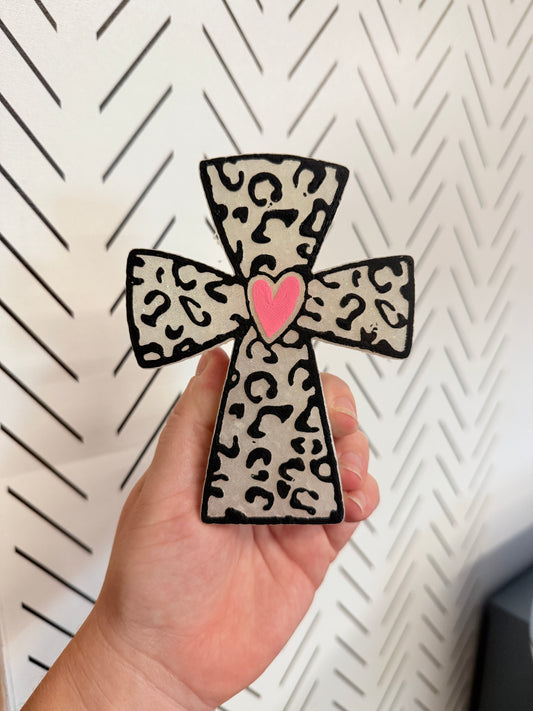 CUSTOM- Cross w/ leopard