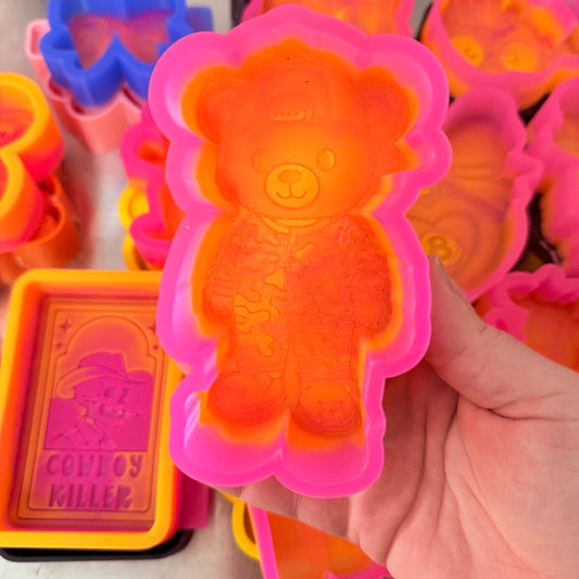 CUSTOM- Teddy in Camo Pajamas