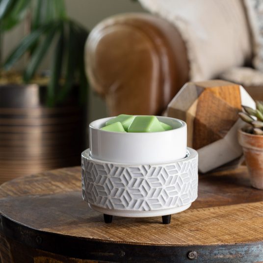 Stone Hexagon 2-IN-1 Warmer