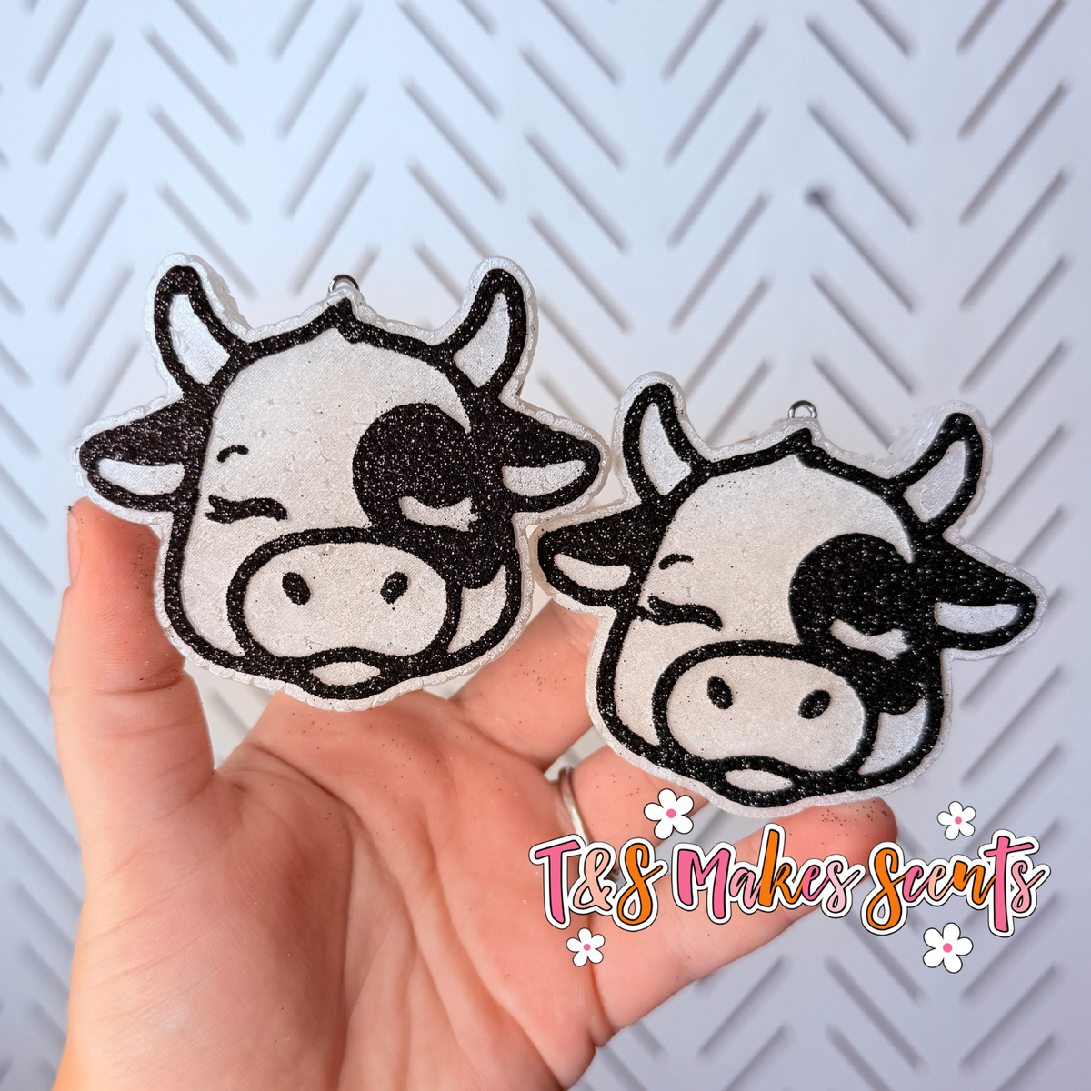 CUSTOM- Cutesy Cow Vent Clips