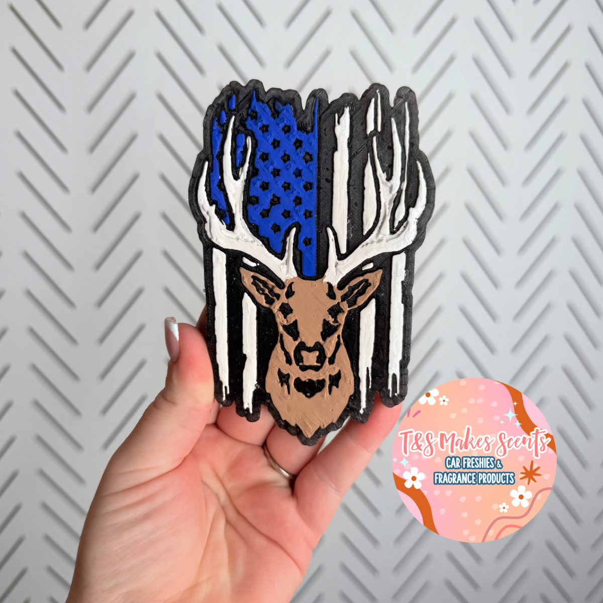 CUSTOM- Buck & Flag