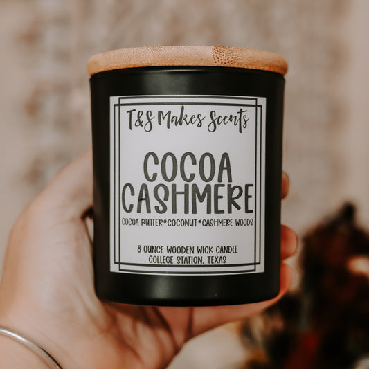 Cocoa Cashmere | Wooden Wick Candle