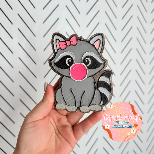 CUSTOM- Raccoon w/ bubble gum