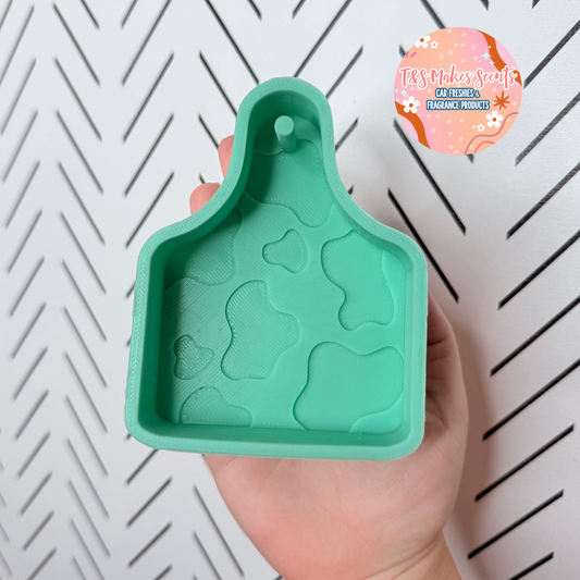 CUSTOM- Cow Tag w/ cow print