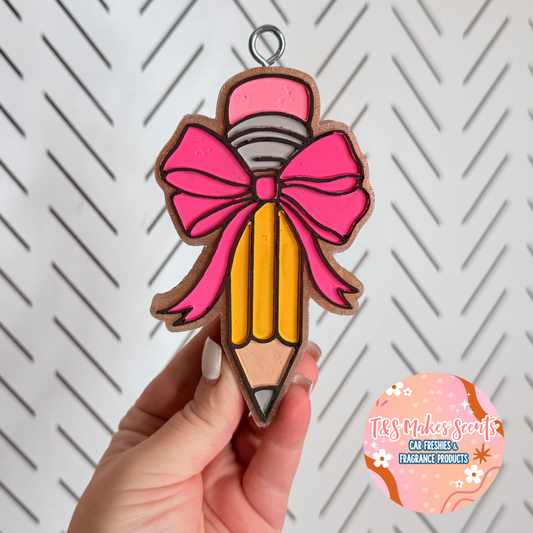 CUSTOM- Pencil w/ Bow