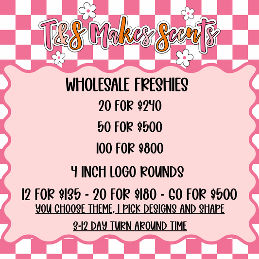 Wholesale Car Freshies| Bulk Pricing – T&S Makes Scents