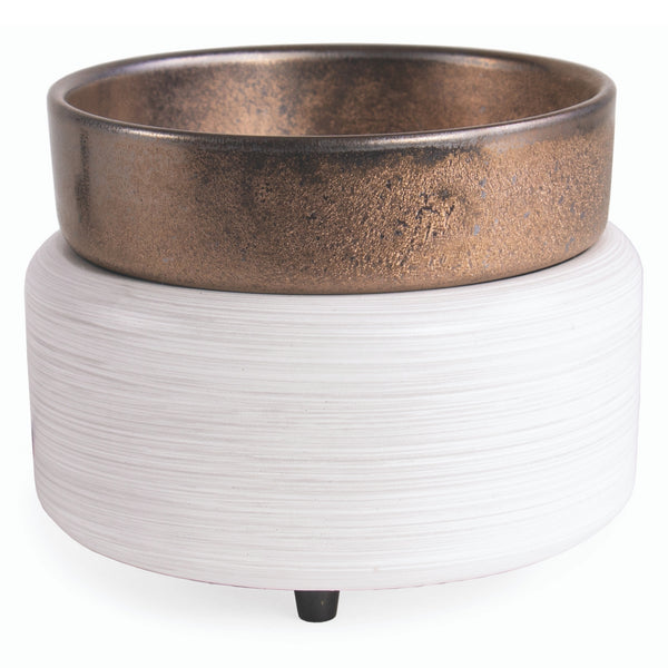 White Washed Bronze 2-IN-1 Warmer